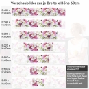 Mobile Preview: Küchenrückwand Folie Orchidee in Pink & Weiß Höhe 60cm
