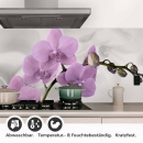 Mobile Preview: Küchenrückwand Folie Orchidee Design Detailbild 1