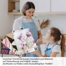 Mobile Preview: Küchenrückwand Folie Frühlingsblumen A4 Muster