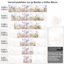 Mobile Preview: Küchenrückwand Folie Frühlingsblumen Höhe 80cm