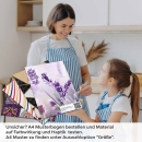 Mobile Preview: Küchenrückwand Folie Lavendel A4 Muster