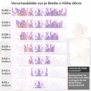 Mobile Preview: Küchenrückwand Folie Lavendelfeld Höhe 60cm