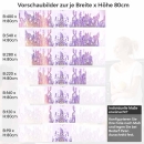 Mobile Preview: Küchenrückwand Folie Lavendelfeld Höhe 80cm