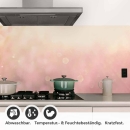 Mobile Preview: Küchenrückwand Folie rosa Blumen Detailbild 1