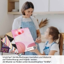 Mobile Preview: Küchenrückwand Folie rosa Orchideen A4 Muster