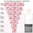 Mobile Preview: Küchenrückwand Folie rosa Orchideen Höhe 80cm