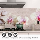 Mobile Preview: Küchenrückwand Folie Orchidee & Balance Steine Detailbild 1