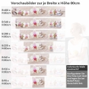 Mobile Preview: Küchenrückwand Folie Orchidee & Balance Steine Höhe 80cm