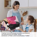 Mobile Preview: Küchenrückwand Folie Orchidee & Zen Steine A4 Muster