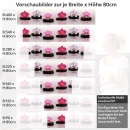 Mobile Preview: Küchenrückwand Folie Orchidee & Zen Steine Höhe 80cm