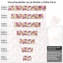 Mobile Preview: Küchenrückwand Folie elegante Rosen in Pastellfarben Höhe 51cm