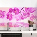 Mobile Preview: Küchenrückwand Folie  Orchidee über dem Wasser Hauptbild 1