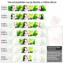 Mobile Preview: Küchenrückwand Folie Orchidee Bambus SPA Höhe 60cm