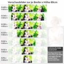 Mobile Preview: Küchenrückwand Folie Orchidee Bambus SPA Höhe 80cm