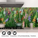 Mobile Preview: Küchenrückwand Folie bunte Blumen & Wiese Detailbild 1