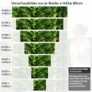 Mobile Preview: Küchenrückwand Folie tropische Palmenblätter Höhe 80cm