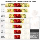 Mobile Preview: Küchenrückwand Folie blühende Rose Höhe 60cm