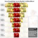 Mobile Preview: Küchenrückwand Folie blühende Rose Höhe 80cm