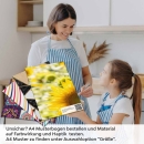 Mobile Preview: Küchenrückwand Folie blühendes Sonnenblumenfeld A4 Muster