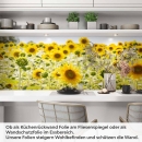 Mobile Preview: Küchenrückwand Folie blühendes Sonnenblumenfeld Artikelbild 1