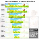 Mobile Preview: Küchenrückwand Folie Frühling Höhe 80cm