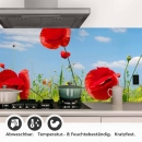 Mobile Preview: Küchenrückwand Folie Mohnblumen Feld Detailbild 1