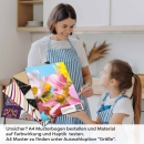 Mobile Preview: Küchenrückwand Folie Blumen im Frühling A4 Muster