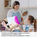 Mobile Preview: Küchenrückwand Folie Orchideen & Sandsteine A4 Muster