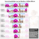Mobile Preview: Küchenrückwand Folie Orchideen & Sandsteine Höhe 80cm