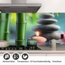 Mobile Preview: Küchenrückwand Folie Seerose & Zen-Steine Detailbild 1