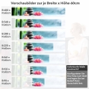 Mobile Preview: Küchenrückwand Folie Seerose & Zen-Steine Höhe 60cm