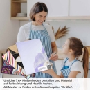Mobile Preview: Küchenrückwand Folie Orchideen in Harmonie A4 Muster