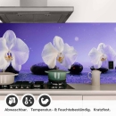 Mobile Preview: Küchenrückwand Folie Orchideen in Harmonie Detailbild 1