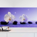 Mobile Preview: Küchenrückwand Folie Orchideen in Harmonie Hauptbild