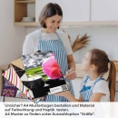 Mobile Preview: Küchenrückwand Folie Orchideen Oase A4 Muster