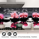 Mobile Preview: Küchenrückwand Folie Orchideen Oase Detailbild 1