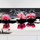Mobile Preview: Küchenrückwand Folie Orchideen Oase Hauptbild