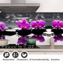 Mobile Preview: Küchenrückwand Folie Wellness Orchideen Detailbild 1
