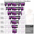 Mobile Preview: Küchenrückwand Folie Wellness Orchideen Höhe 80cm