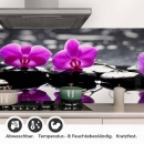 Mobile Preview: Küchenrückwand Folie SPA Orchideen Detailbild 1