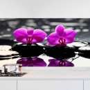 Mobile Preview: Küchenrückwand Folie SPA Orchideen Hauptbild