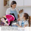 Mobile Preview: Küchenrückwand Folie pinke Orchideen A4 Muster