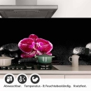 Mobile Preview: Küchenrückwand Folie pinke Orchideen Detailbild 1
