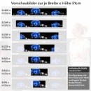 Mobile Preview: Küchenrückwand Folie blaue Orchideen Höhe 51cm