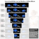 Mobile Preview: Küchenrückwand Folie blaue Orchideen Höhe 80cm