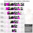 Mobile Preview: Küchenrückwand Folie Basaltsteine & Orchideen Höhe 60cm