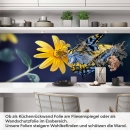 Mobile Preview: Küchenrückwand Folie Sonnenauge & Schmetterling Artikelbild 1