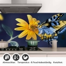 Mobile Preview: Küchenrückwand Folie Sonnenauge & Schmetterling Detailbild 1