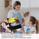Mobile Preview: Küchenrückwand Folie gelbe Orchideen A4 Muster