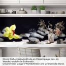 Mobile Preview: Küchenrückwand Folie gelbe Orchideen Artikelbild 1